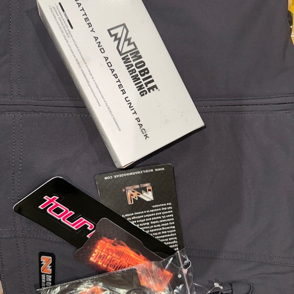 New jacket with battery mobile warming hooded heated grey gunmetal - Picture 3 of 10